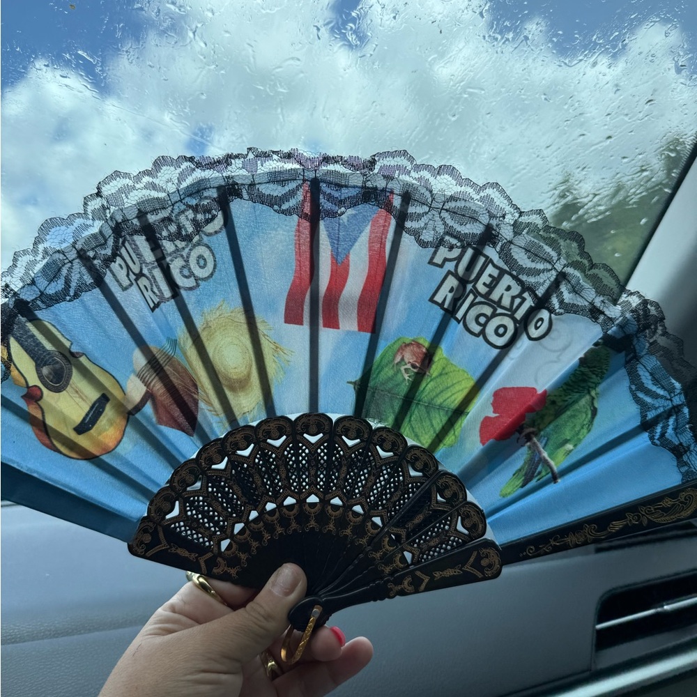 Puerto Rico Souvenir Hand Fan